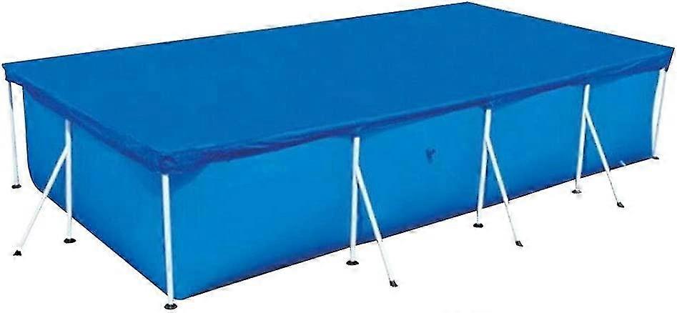 Dustproof Rectangular Pool Cover - Solar Cover For Rectangular Above Ground Pool, Pool Cover Protector Insulation Blanket With Adjustable Drawcord
