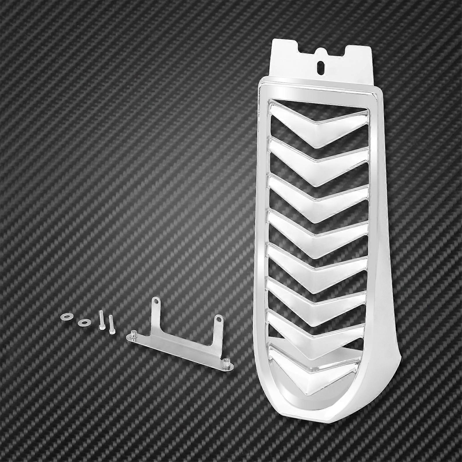 Motorcycle Front Lower Radiator Cover Chin Fairing Spoiler Chrome For ...