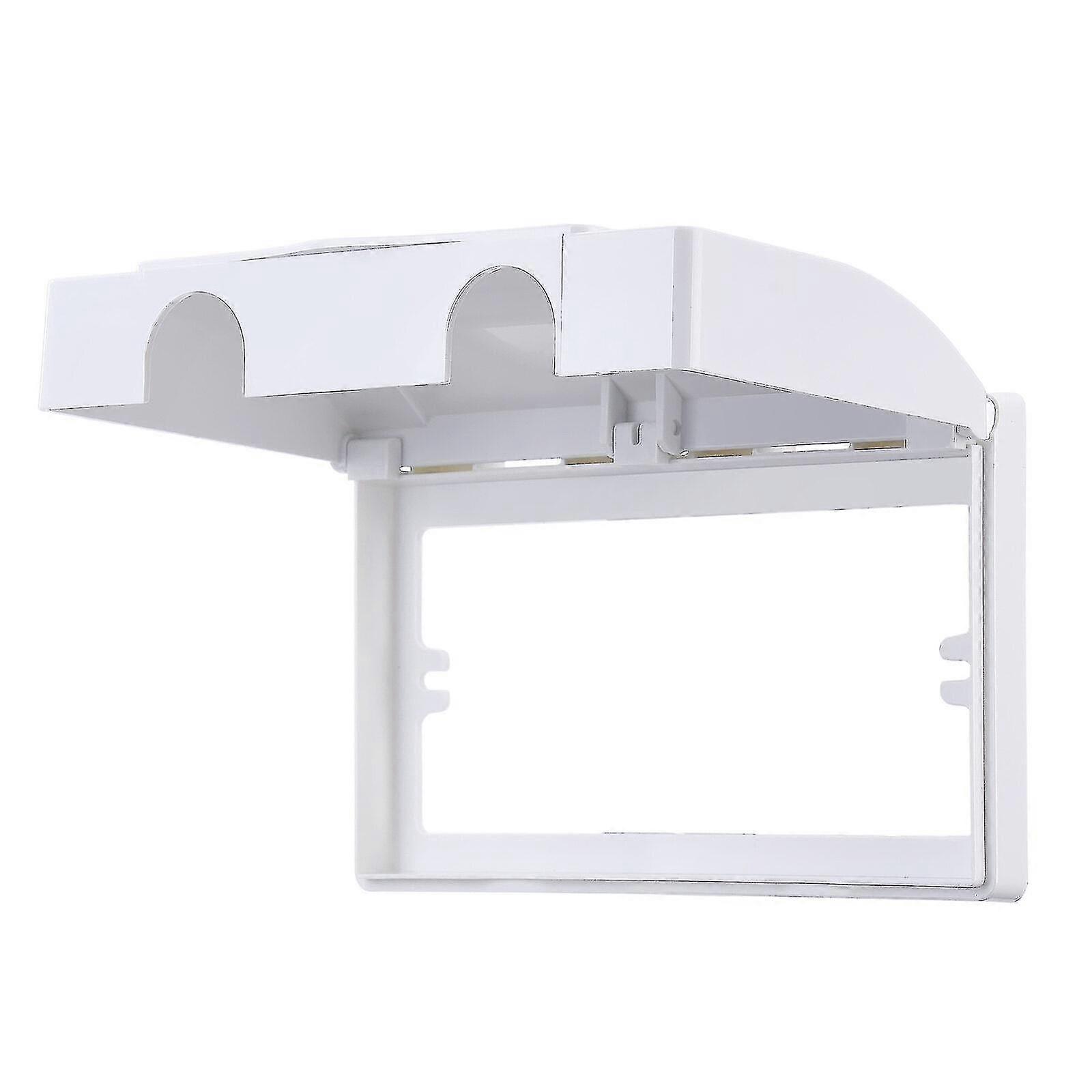 Electric Plug Protector Cover Double Socket Child Safe Box Power Outlet White