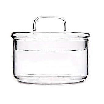 Glass Salad Bowl With Lid Serving Bowl Mixing Bowl Clear Glass Fruit Bowl Pasta Dessert Cereal Snack Bowl
