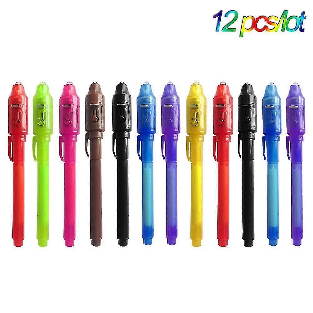 ink pen secrect message pens 2 in 1 magic uv light pen for drawing funny activity kids party
