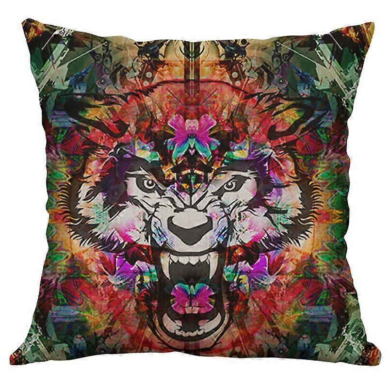 コットンリネンプリント頭蓋骨花枕カバーホームデコレーションクッションカバーデザイン930jpjcjh