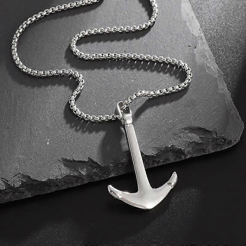 In Acciaio Inox Ancora Ciondolo Barca Nautica Marinaio Collana per Uomini e Donne Hip Hop Rock Punk Rap Gioielli Regalo Argento