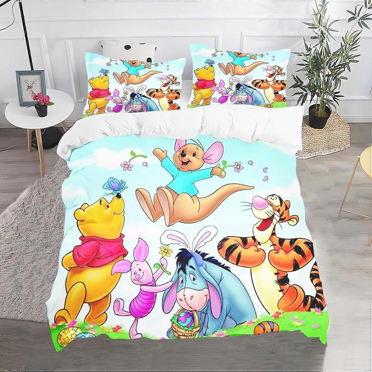 Winnie The Pooh Duvet Cover Bedding Set, 3D Print Pattern