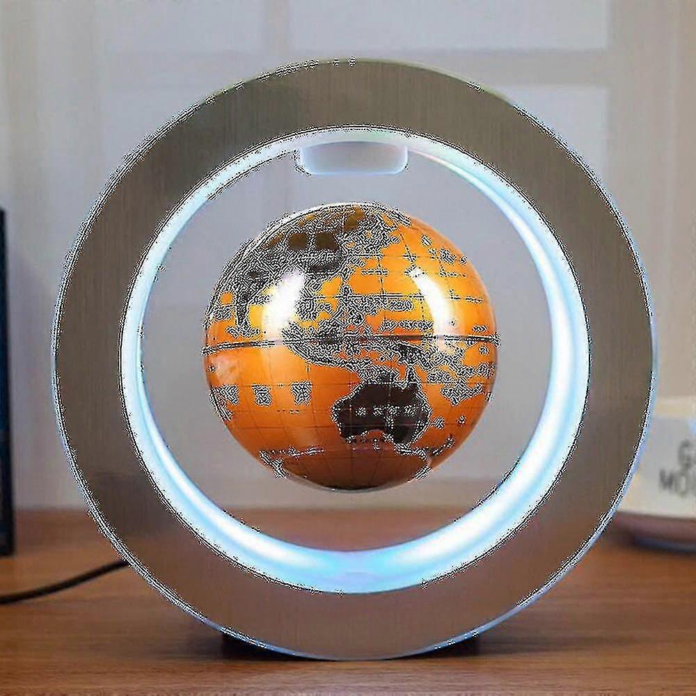 Rund ledet verdenskart Floating Globe Magnetisk Levitasjon Lys Anti Gravity Magic Flere Farger