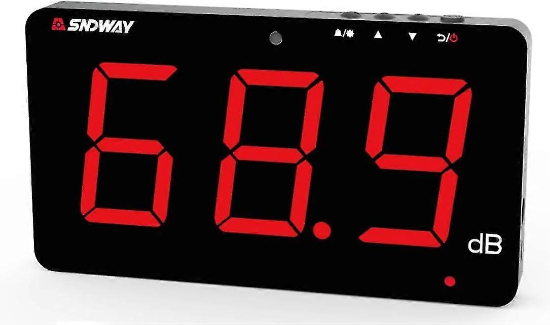 Sw-525a Sound Meter Er 30-130db Lar Screen Red Lcd Display Hanging Type Decibel Noi