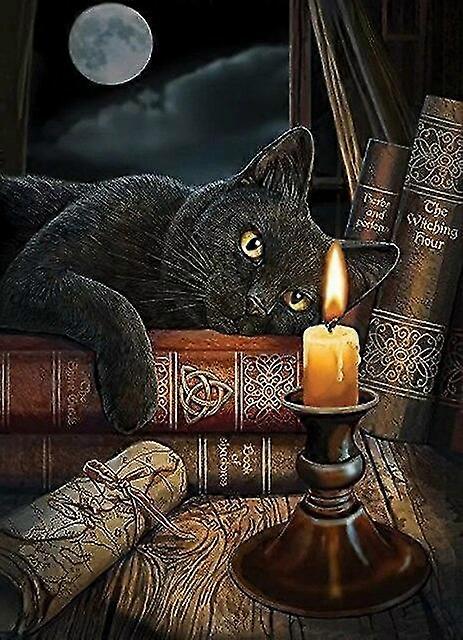 كامل ديموند 100٪ 5D دي الماس اللوحة كيت كامل الحفر الماس مجموعات اللوحة للبالغين أو الأطفال، وشمعة القط الماس التطريز