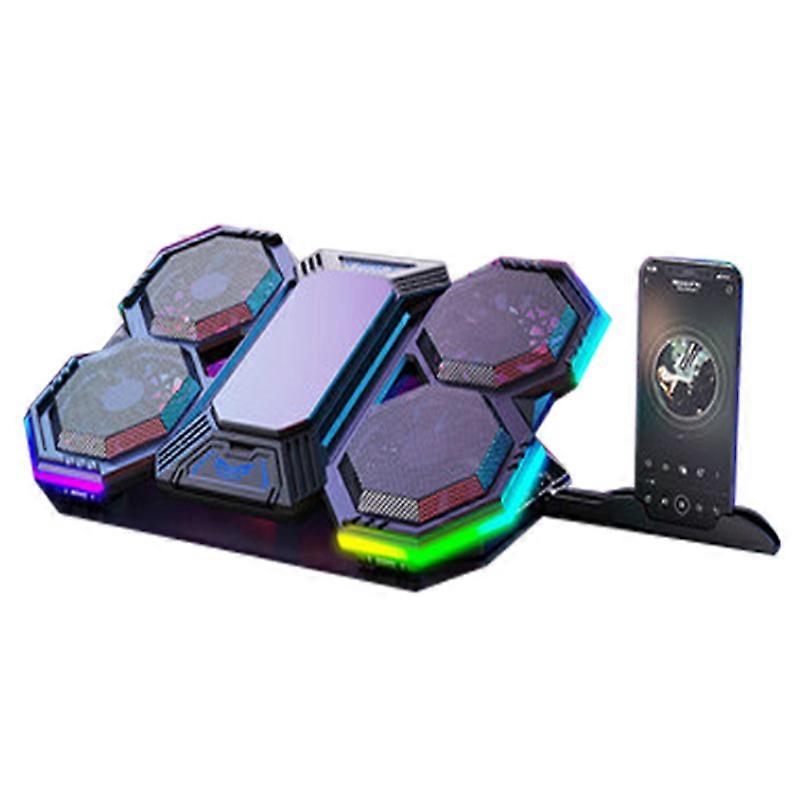 F32 Laptop Semiconductor Radiator Bracket Bottom Cooling Game Console Lift Table RGB Light 17IN Mute