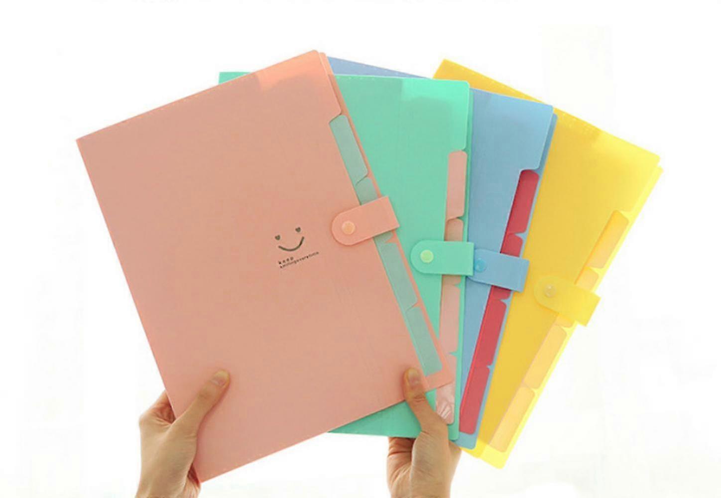4 Pieces Document Bag, Multi-layer Document Folder, Test Paper Folder