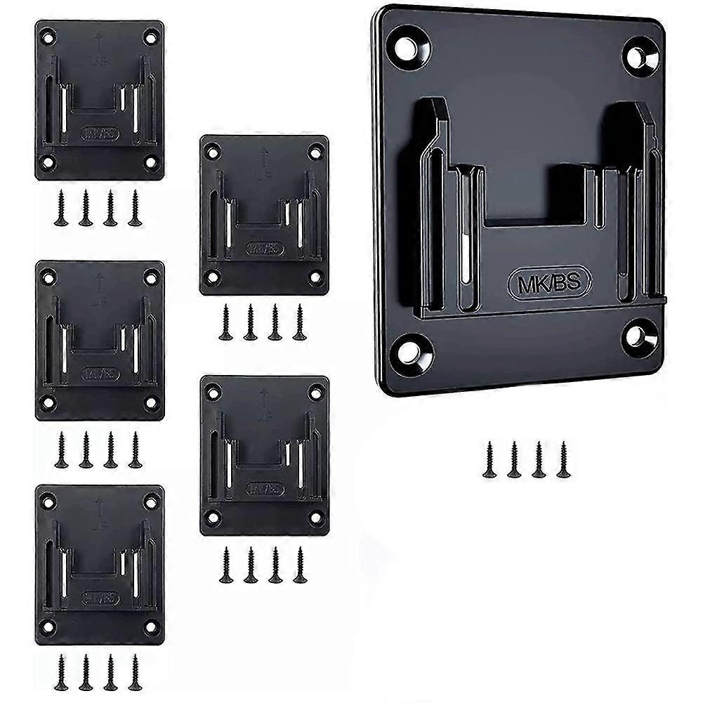 6pc Electric Tool Holder Wall Mount Power Machine Storage Rack For 14.4-18v Electric Drill Power To