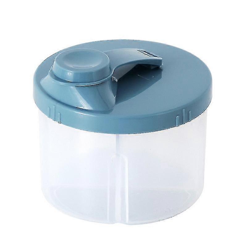 Milk Powder Box Baby Milk Powder Portable Box Large-capacity Complementary Food Storage Box Rotating Four-piece Milk Powder Box 2 Pieces Blue