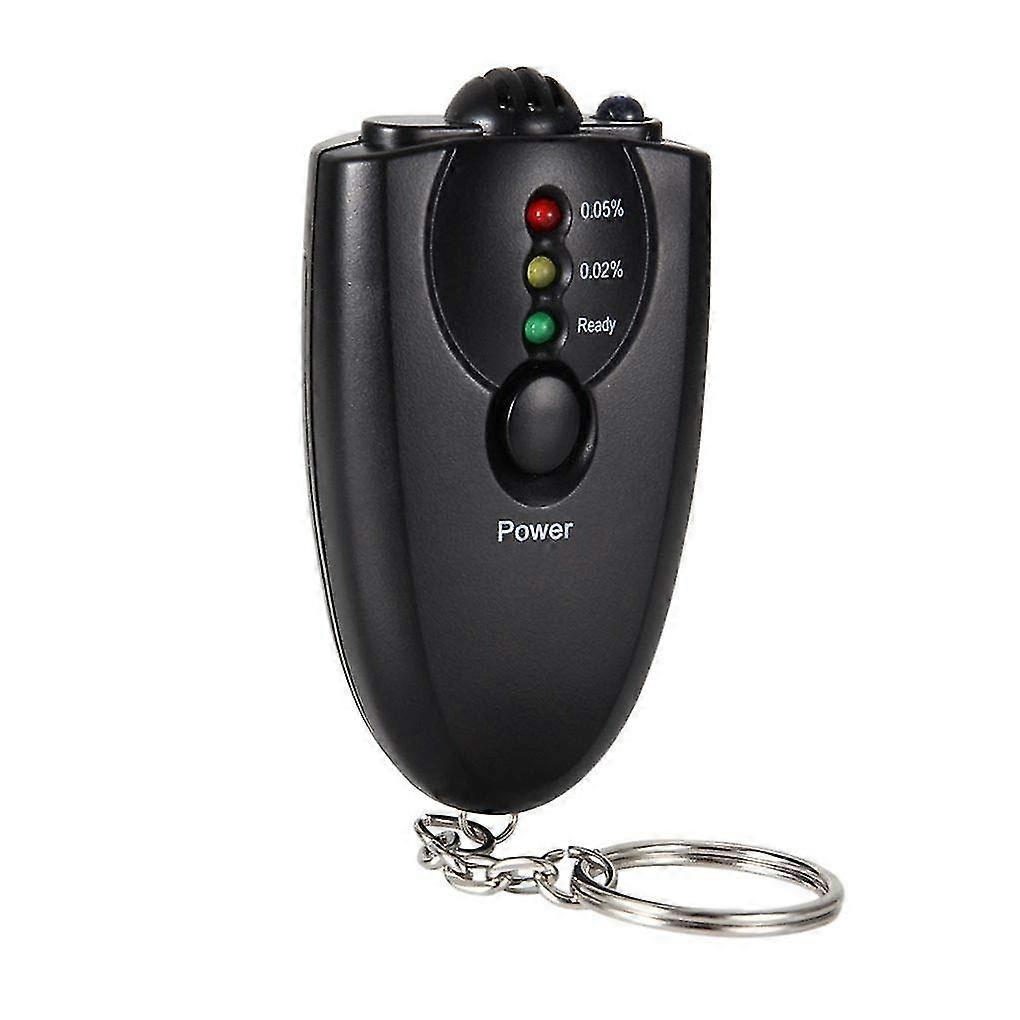 Breath Mini Alcohol Tester Portable Breathalyzer Analyzer Detector Keychain Led Flashlight