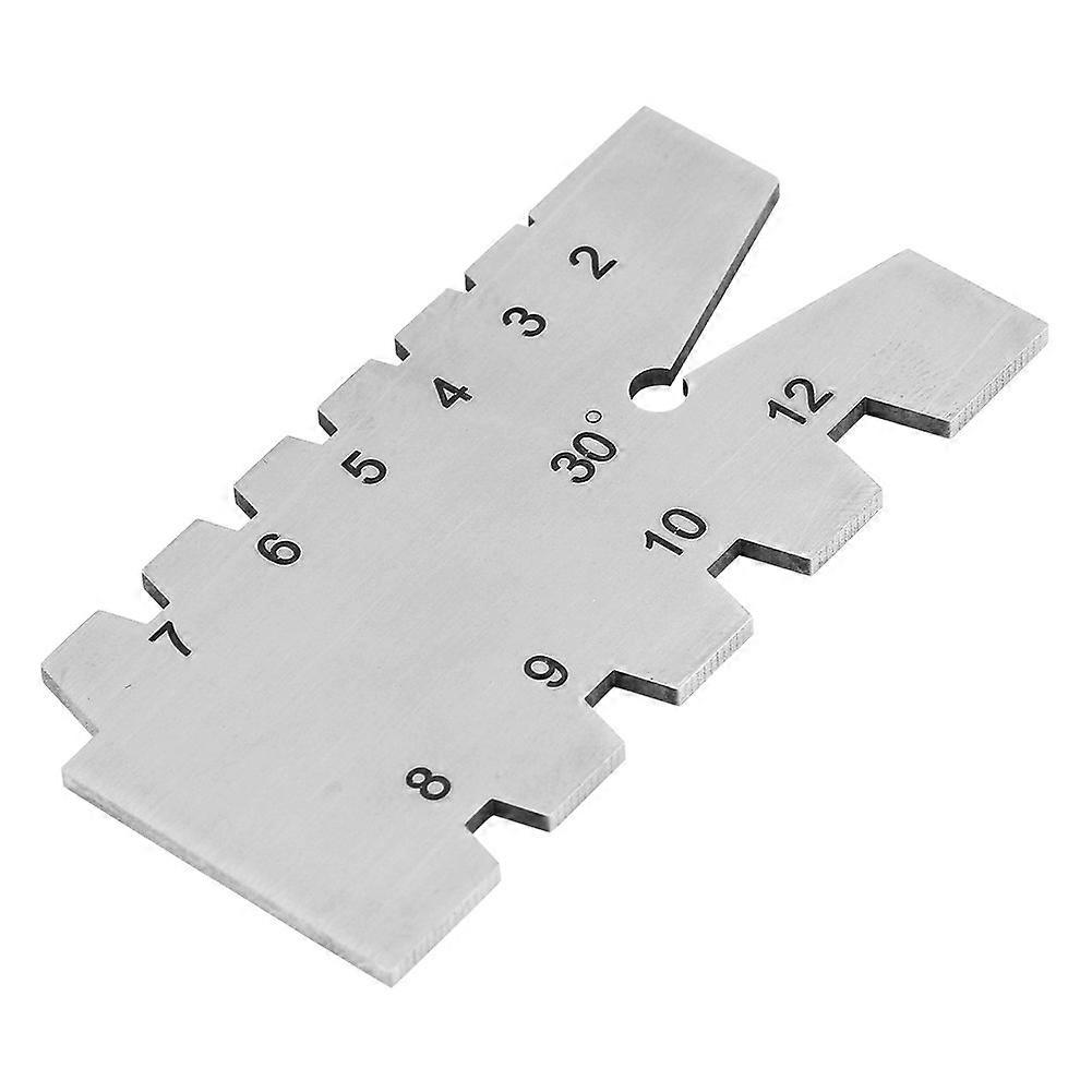 30 Degree Stainless Steel Thread Gauge Screw Gauge Inspection Tool for Testing Angle Width of Thread Cutting Tool