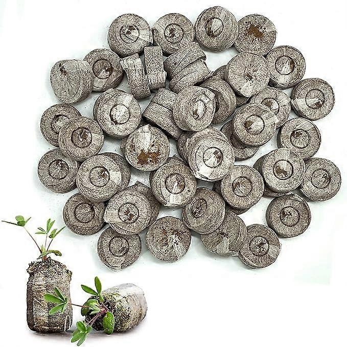 20Pcs Seedling Nutrition Block, 33mm Compressed Peat Pellet Nutrition Block, Coconut Pellet for Growing Garden Plants Propagation 3*1CM