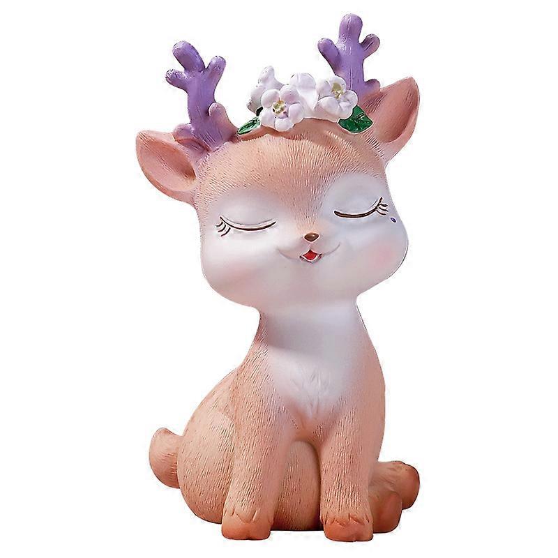 Deer Crafts Nice-looking Decorative Resin Decor Ornament
