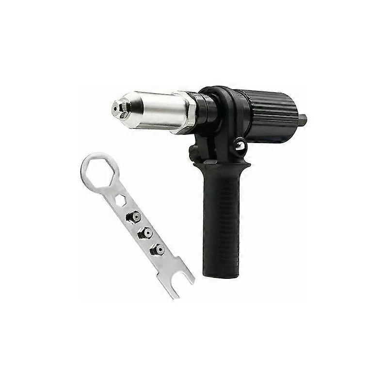 Electric Rivet Gun Adapter Block Head Connector Professional Tool Nut Gasket Drill Riveter Rivet Inserter Attachment for Cordless Drill Driver