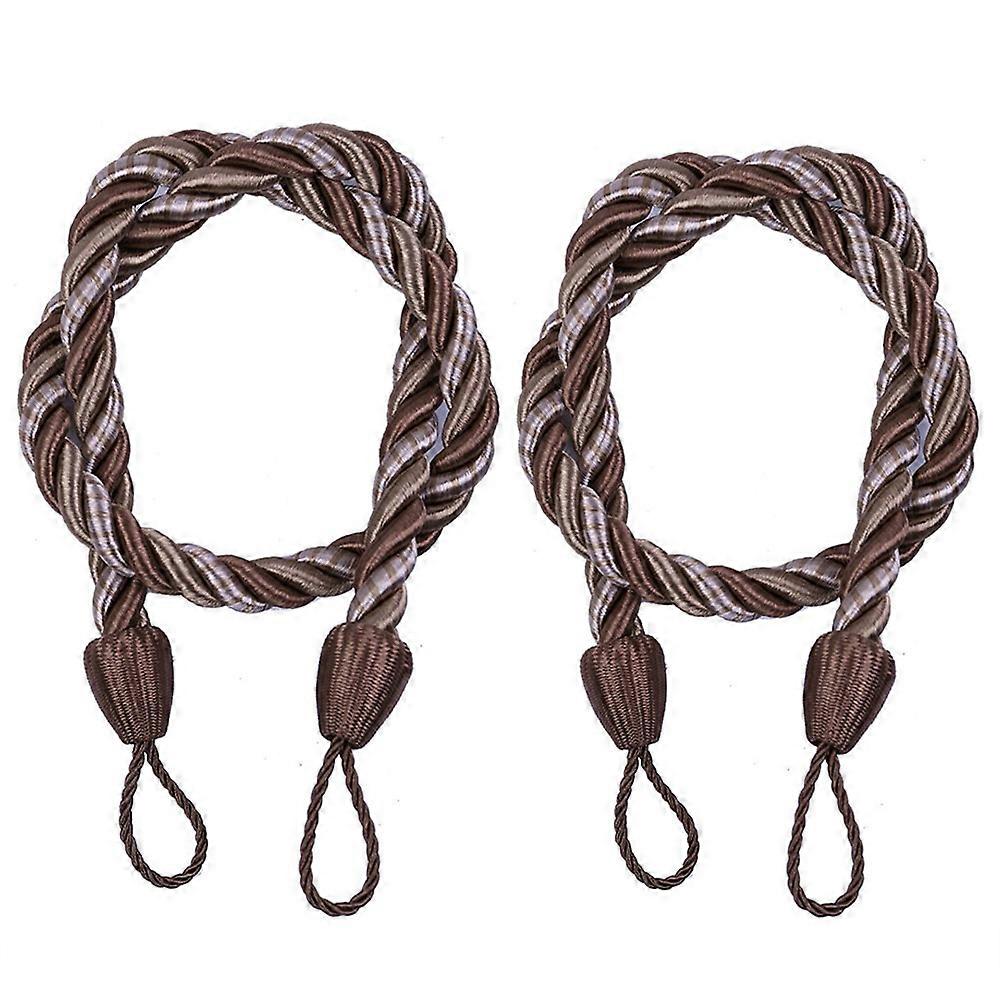 2PCS Ropes Tie Backs For Window Curtain Cord Buckle Tiebacks Tie Backs