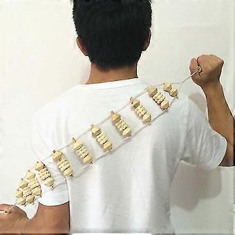 Massageador de madeira rolo traseiro, ferramenta de massagem terapia