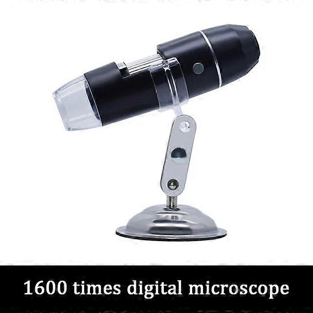 Microscope USB 1600X 1000X Microscope numérique portable Microscope électronique à interface USB avec 8 LED avec support