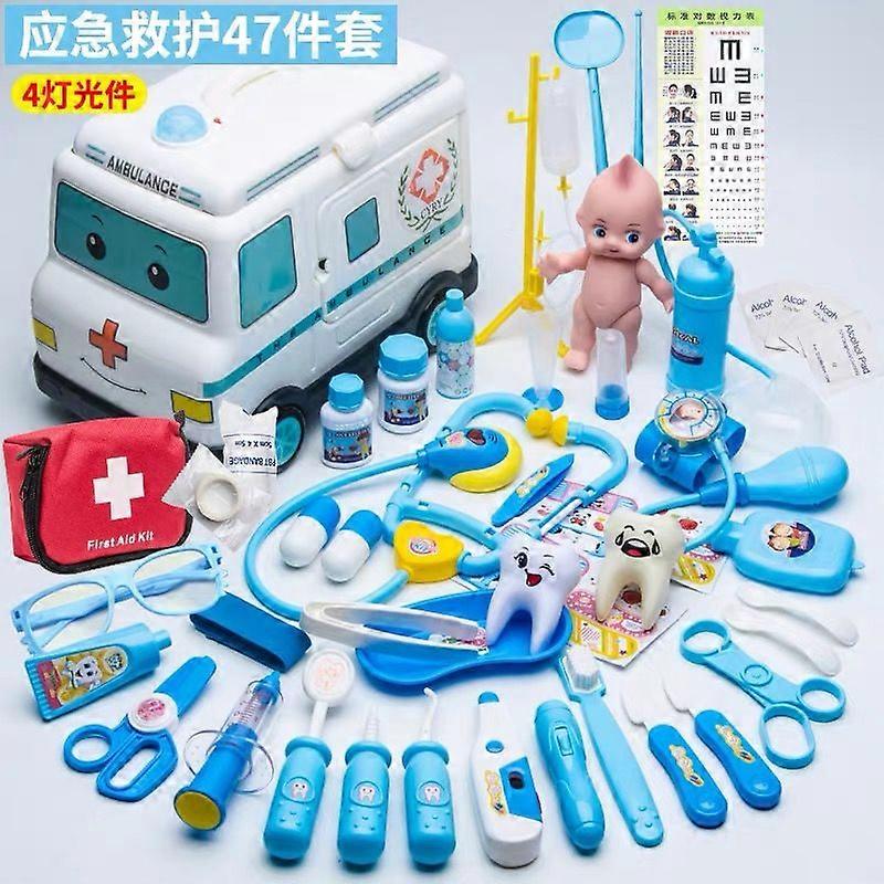 أطفال طبيب مجموعة طبيب أسنان ألعاب بنات لعب الأدوار مستشفى التظاهر اللعب طقم طبي حقيبة ممرضة ألعاب للأطفال لعبة أطفال