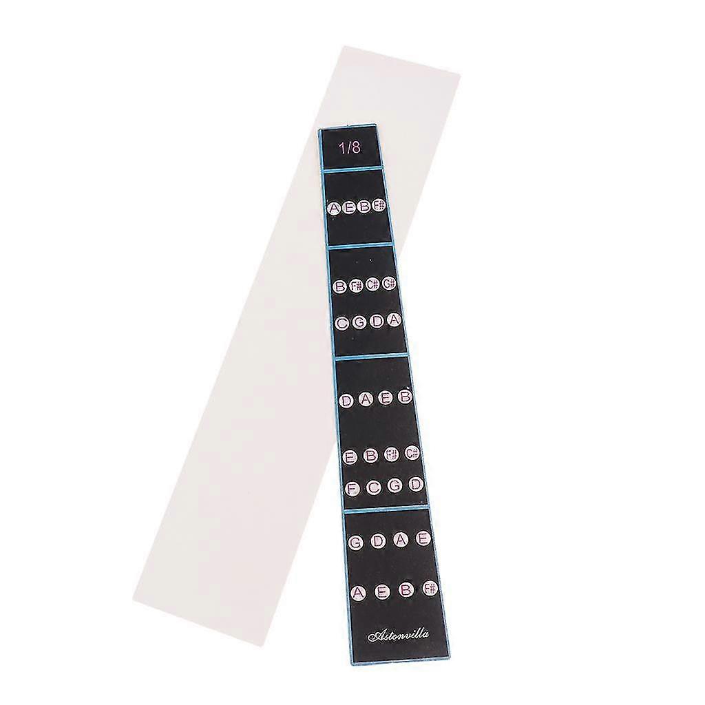 8x1 Violin Fiddle Fingerboard Intonation Chart Stickers Fingering Labels 1/8