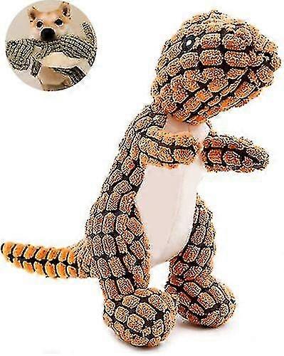 Indestructible Robust Dino, Interactive Dog Toys Orange