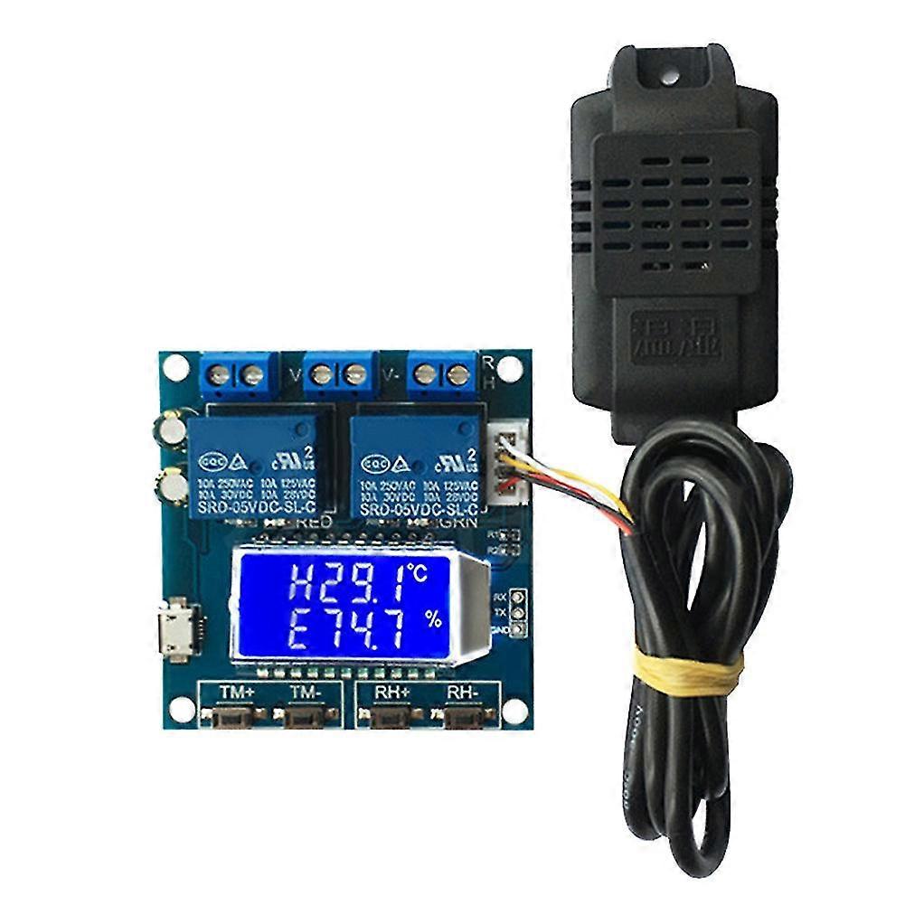 Humidity Temperature Controller Lcd Digital Dual Output Automatic Constant Regulator Board