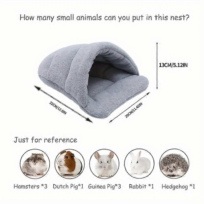 Ultimate Cozy Cuddle Cave Bed - Ultra-Soft Fleece-Lined Hideout for Small Animals - Insulated Sleeping Cushion Nest - Perfect for Squirrels, Chinchill