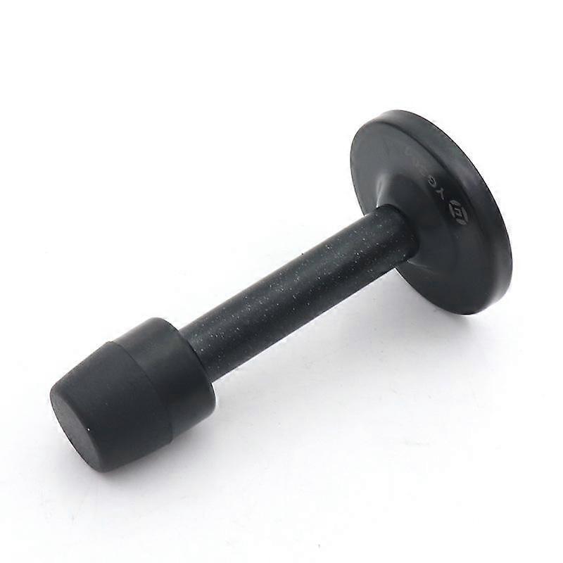Door Stop, Heavy Duty Solid Stainless Steel Door Stop, Easy Install (Black)