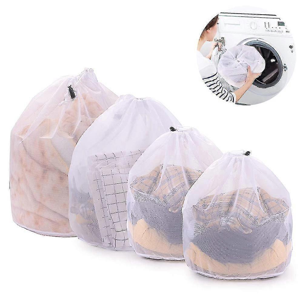 Sacs Pour Vtements Dlicats Avec Cordon De Serrage, 4 Doublures De Linge Pour Vtements, Sacs De Lavage En Machine Pour Le Linge, Soutien-Gorge, Lingeri