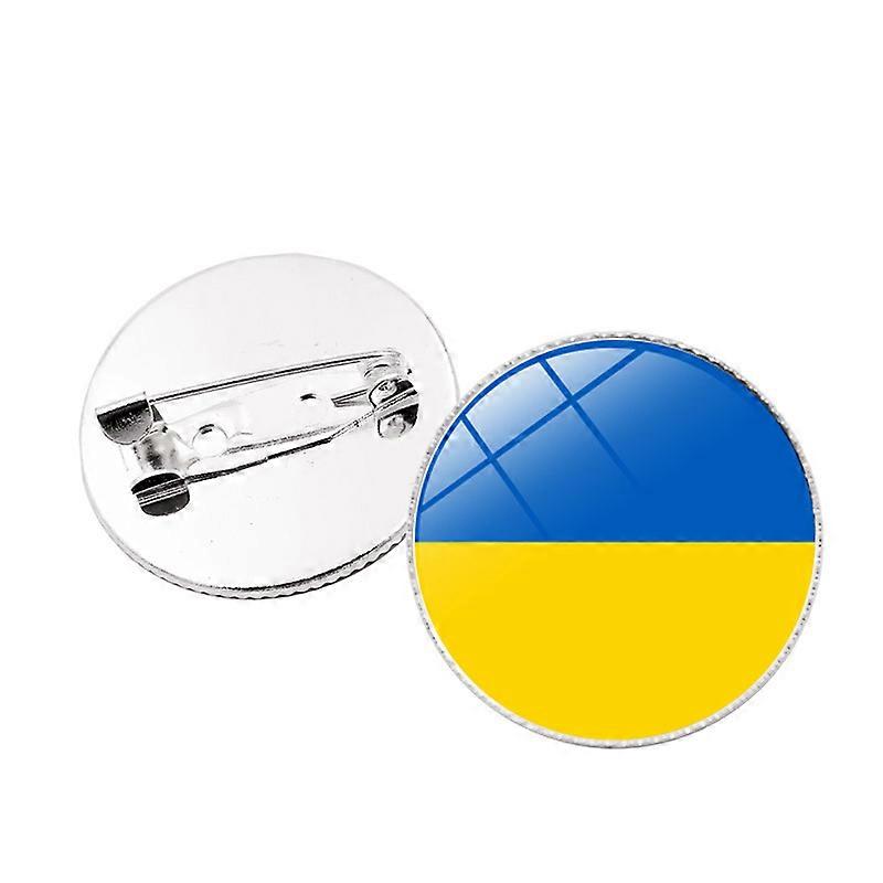 PeaceUkraine Flag Badge, Diameter 25mmStyle 1