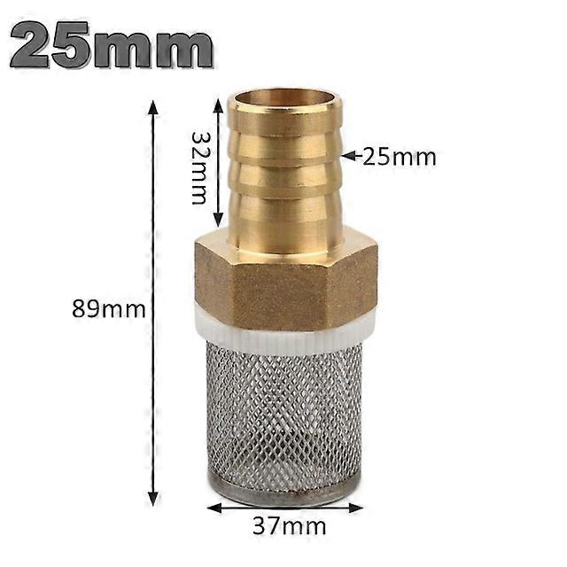 1pc 16 19 25 32mm Hose Water Filter Strainer Sprayer Car Wash Pump Filtering Net Stainless Steel Mesh Filter