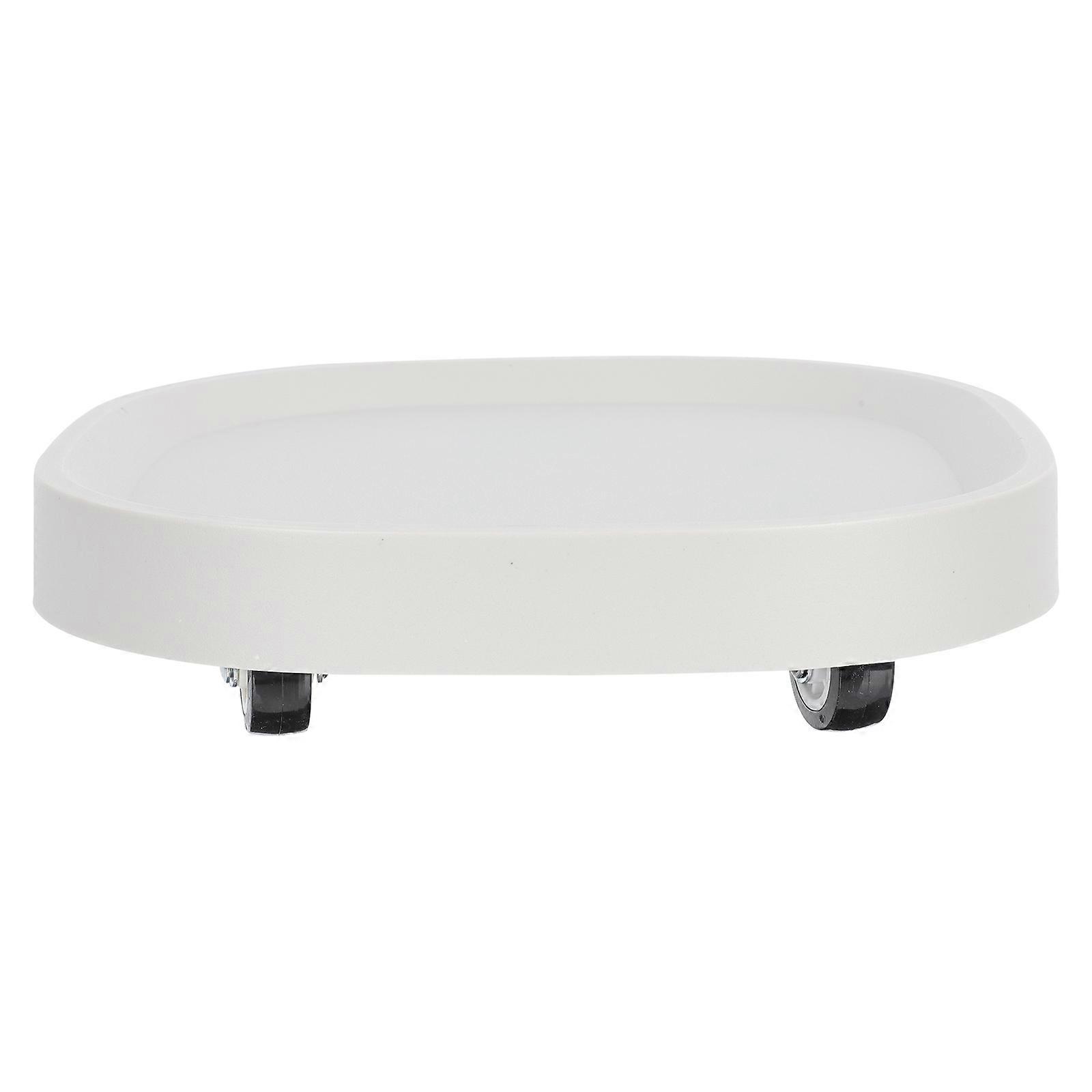 1Pc hjul skjult blomsterpottebrett Flyttbart oppbevaringsbrett Universalhjulbrett Oppbevaringsbrett