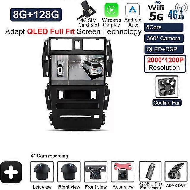 Android 12 For Nissan Teana J31 2003 - 2008 Car autoradio CARPLAY Monitor Screen Multimedia Video navigation Stereo GPS BT WIFI