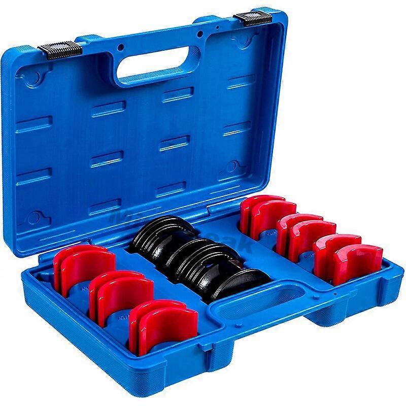 14PC Universal Motorcycle Bike Fork Seal Driver Tool Kit Fork Seal Installer Driver Set 35-50MM Motorcycle Knee & Shin Guards