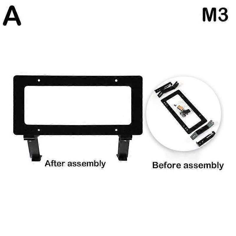 1 Set License Plate Frame Holder For Tesla Model 3 Model Y Front License Plate Bracket Frame Cover Car Modification Accesso U8B2