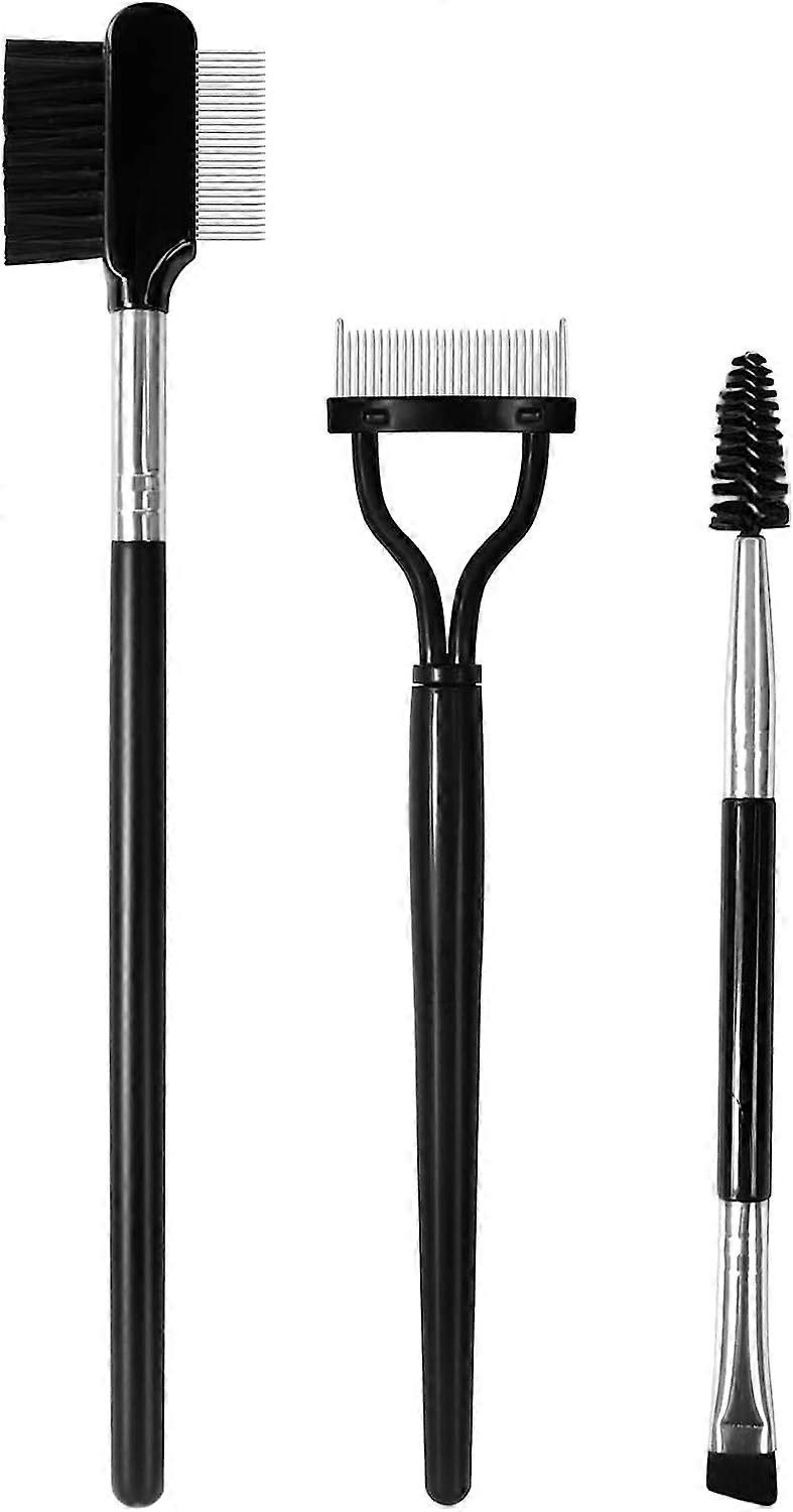 3-Pack Eyelash Brush, Eyebrow Brush, Eyelash Comb, Eyelash Separation Tool, False Eyelash Grooming Brush