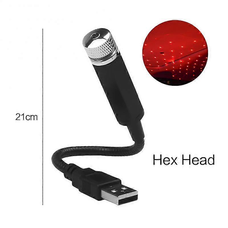 Car Starry Sky Night Light Auto Ceiling Projector Star Decorative Lamp Romantic Atmosphere USB Night Light For Auto Roof Room