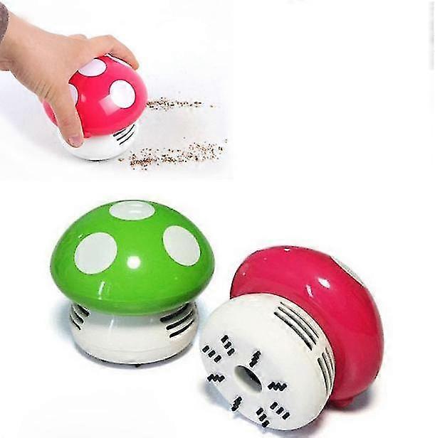 1pcs Mini Desktop Vacuum Cleaner (mushroom) Random Color