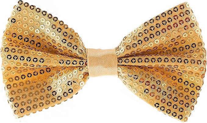 Sequin Bow Ties for Men - Pre-tied Adjustable Length Bowtie,gold