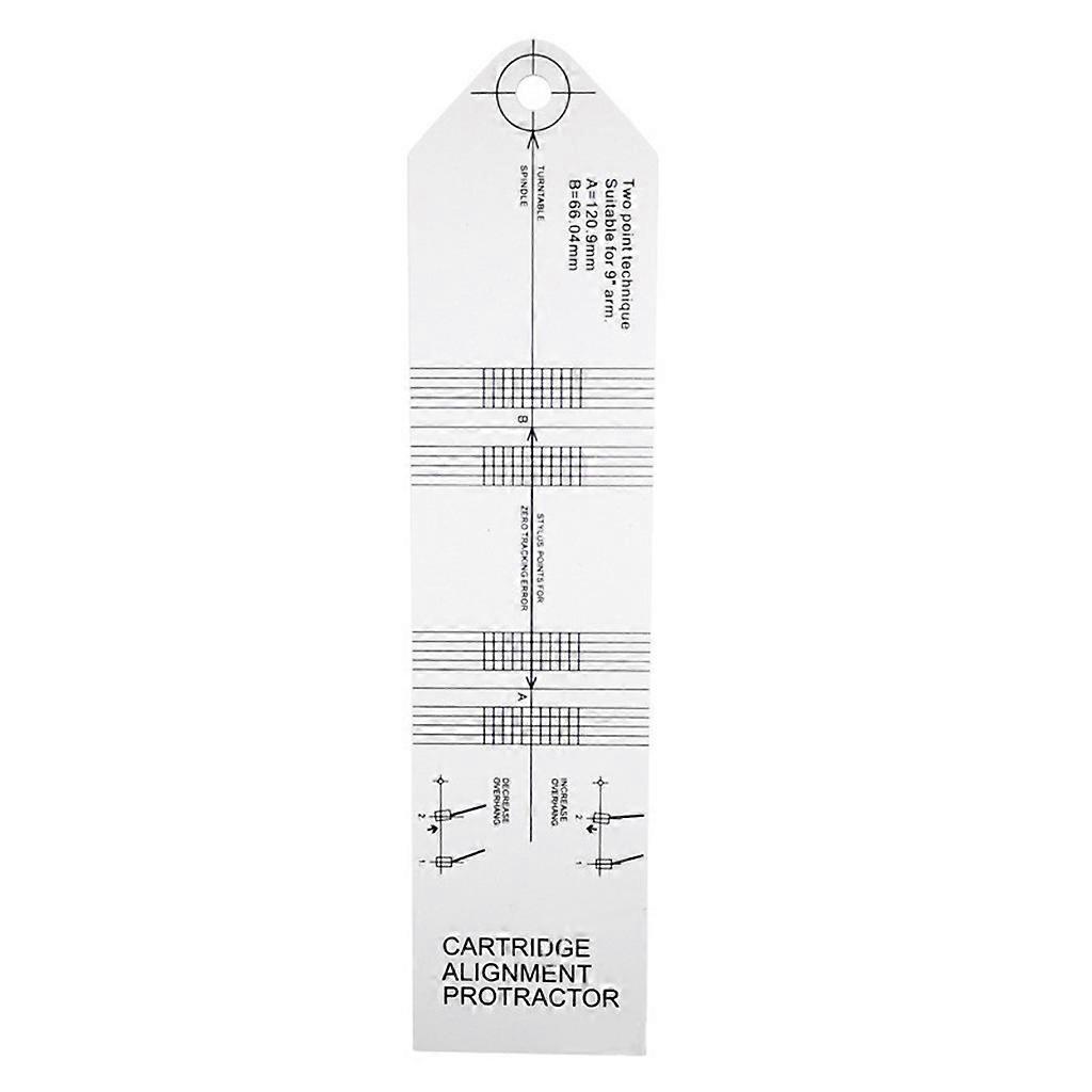 LP Vinyl Pickup Calibration Distance Gauge Protractor Record Turntable Phonograph Phono Cartridge Stylus Alignment Adjustment