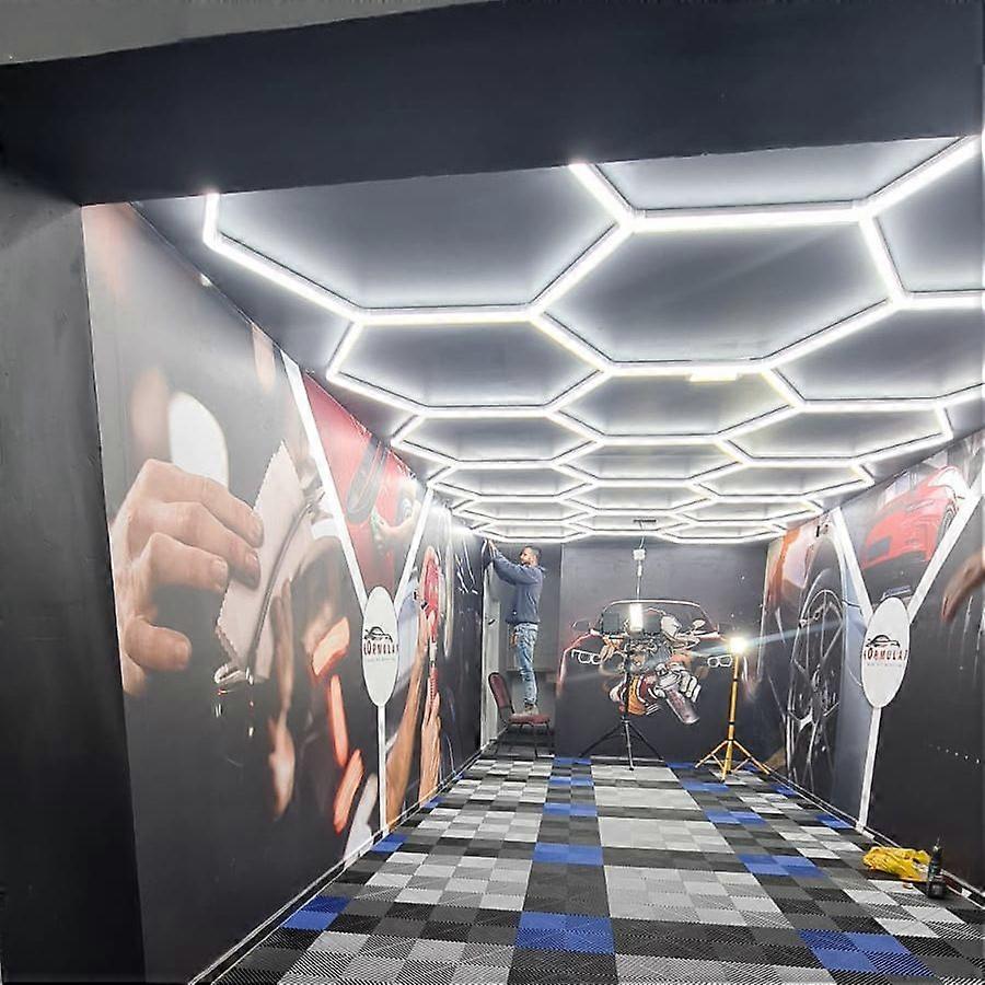 3.5*15M High Lightness Working Garage Lamp Geometric Shape Ceiling Design Hexagon Led Lights