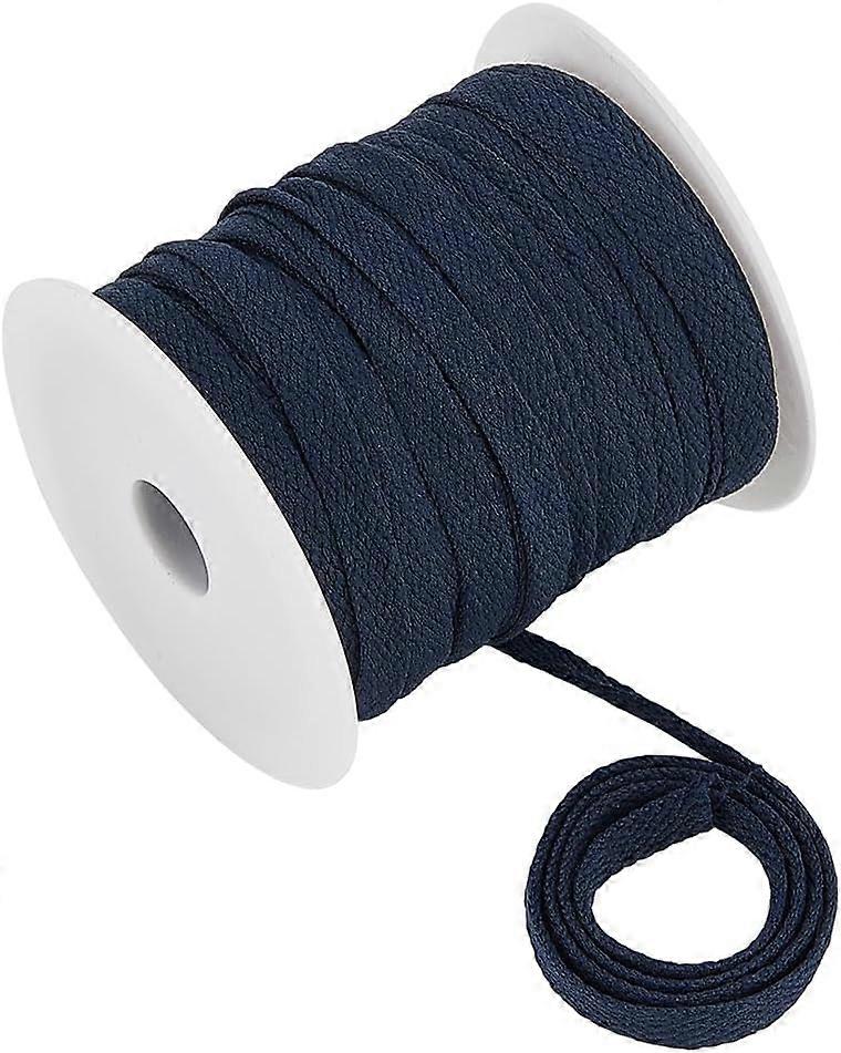 25M Polyester Ribbons for Shoelaces Black 1/4 inch(8mm) about 27.34 Yards(25m)/Set