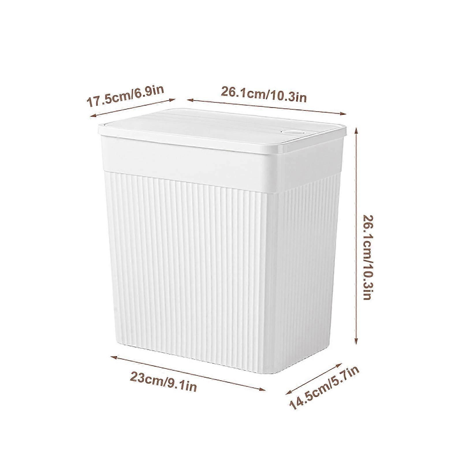 Type Of Sewn Garbage Bin Household Spring Cover Type Multi-functional Storage Bin Kitchen With Lid Narrow Belt Lid Toilet Garbage Bin