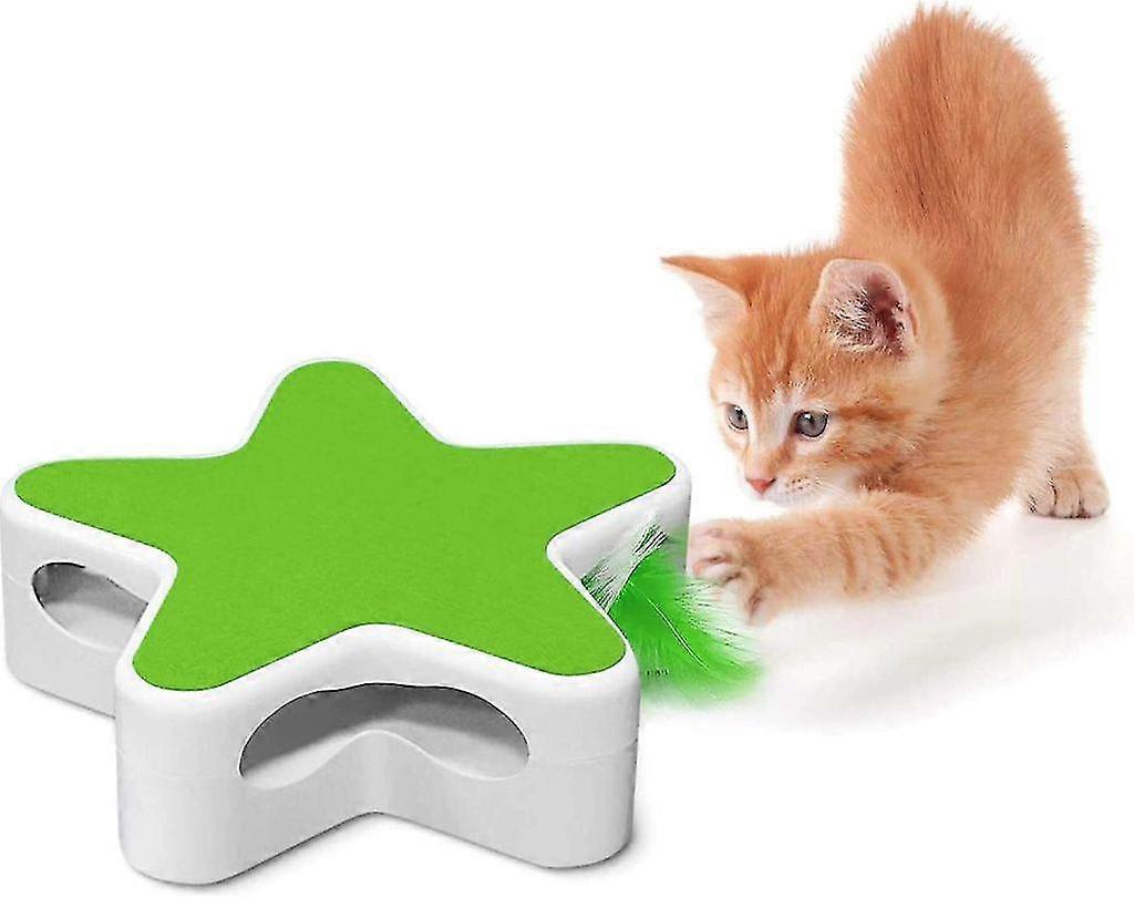 Electric Cat Toy, Interactive Cat Toy Spring Toy Durable Rechargeable Electric