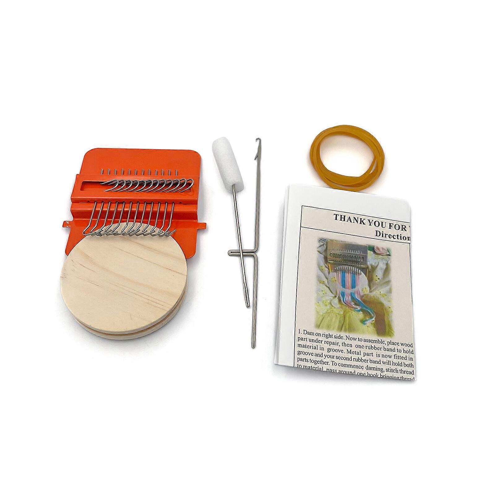 Small Knitting Machine for Mending Holes with Fine Yarn - Darning Mini Loom Machine Set