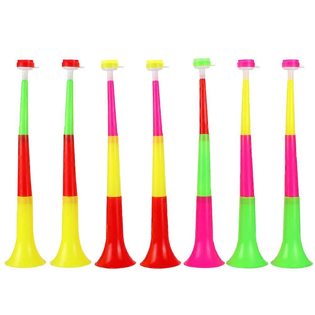 7Pcs Noisemaker κόρνο αθλητική τρομπέτα μαζορέτες τρομπέτα παίζουν πλαστικά παιχνίδια τρομπέτα
