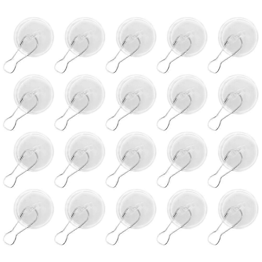 20pcs Ceiling Hooks Self Adhesive Clear Hooks Adhesive Ceiling Hooks Heavy Duty Hanging Buckle Hooks