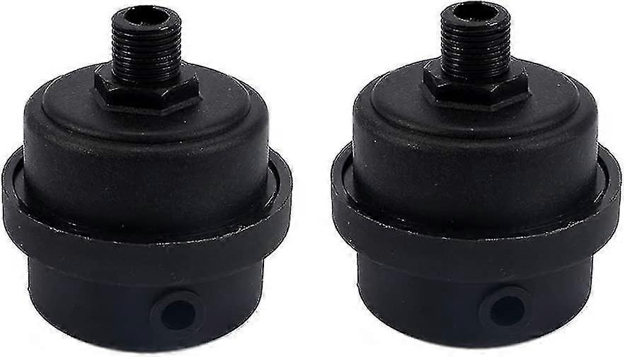 2 Pack Plastic Air Compressor Silencer Filter With 1/4" Pt 12mm Filter Element Yalo