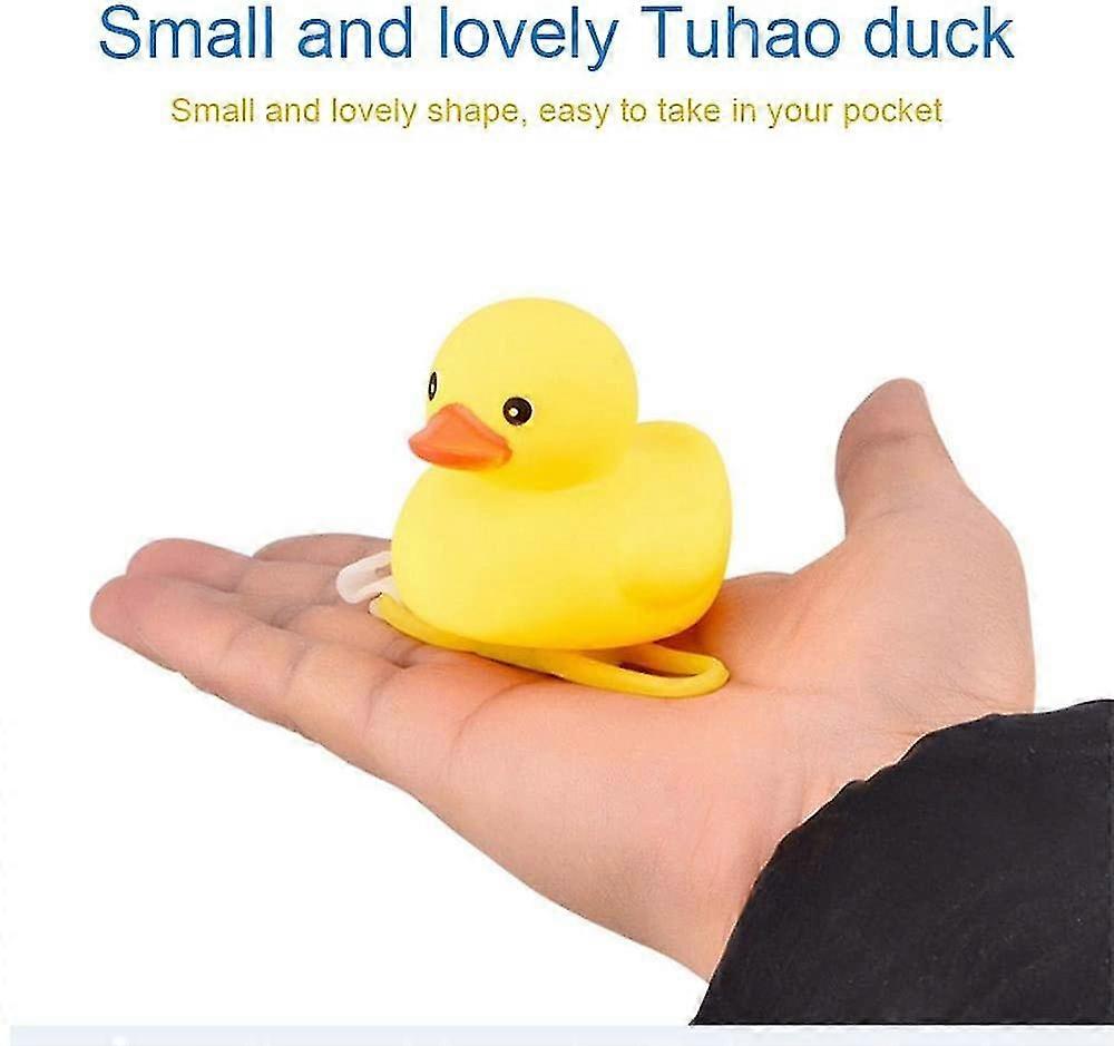 Cute Air-powered Bicycle Bell With Led Lighting In The Shape Of A Little Yellow Duck, For Children And Adults